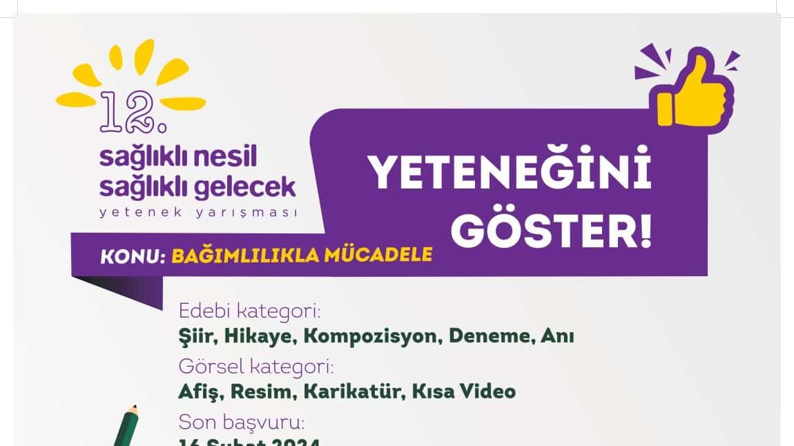 12. Sağlıklı Nesil Sağlıklı Gelecek Yetenek Yarışması 